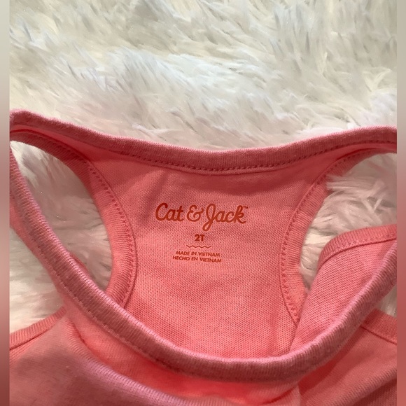 NEW Cat & Jack Girl’s Pink Ombré TulleTank Dress - Size 2T - Picture 2 of 3